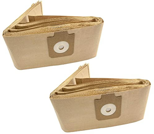 vhbw 20x sacs compatible avec Nilfisk-Alto GD 930 S 2 Cubic, GD 936 / GD936, GD 940 / GD940 aspirateur - papier, couleur sable