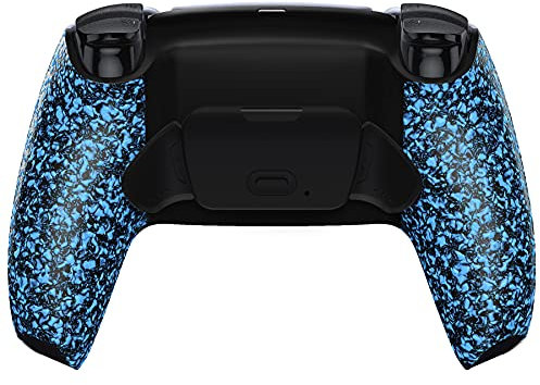eXtremeRate Konfiguriertes RISE2.0 Remap Kit für ps5 Controller BDM-010/020 Model, Remapper Board&Ergonomic Backplate Gehäuse&Rücktasten Back Paddles Umbau Set für ps5 Controller-Texturiert Blau