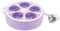 BLOC 5 PRISES SMOOTHY ROND + INTERRUPTEUR, CABLE 1M 3G1 VIOLET