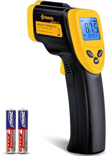 Etekcity Termómetro infrarrojo pistola de temperatura láser 774, termómetro de horno para carne, alimentos, dulces, accesorios de plancha, pistola de calor para cocinar herramientas de refrigerador