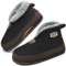 KuaiLu Pantofole Stivaletto Uomo Invernali Feltro Babbucce Peluche Calde Lana Cotta Foderata Chiuse Pantofola Stivali Pelose Pelle Slippers Comode Ortopediche Ciabatte Casa Antiscivolo Suola Nero 40