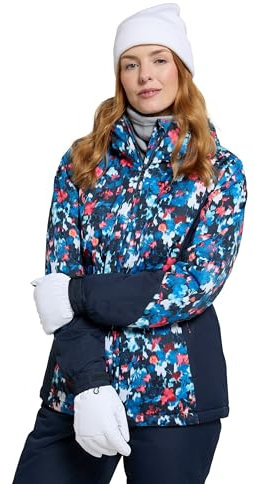 Mountain Warehouse Womens Ski Jacket & Pants Set - Padded Insulation, Snowskirt, Zipped pockets & Adjustable Hood - Best for Autumn, Winter, Outdoors & Travelling Teal Women's Size 16
