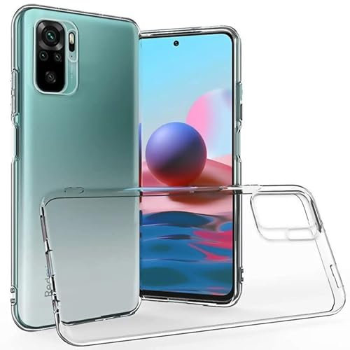 Oprimio Crystal Clear Case for Xiaomi Redmi Note 10 Pro, Silicone Case, 100% Transparent, German Material, Ultra Thin, Transparent Mobile Phone Case for Xiaomi Redmi Note 10 Pro