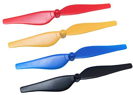 TOONZZ 4 Stück Propeller Prop Blade Ersatzteile für DJI Tello Drohne Zubehör (Farbe: Schwarz)