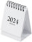 INGJIA Mini Desk Calendar 2024, DIY leeren Kalender,Cardboard Cover, Kompakt-Kalender, Tragbarkeit, 76 * 133mm