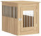 vidaXL Hundekäfig im Möbelstil, Abschließbar Hundebox mit Tür, Hundehütte Beistelltisch mit 2-in-1-Funktion, Hundehaus Haustierkäfig, Sonoma-Eiche 55x75x65 cm Holzwerkstoff