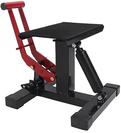 Cric hydraulique pour moto, table élévatrice portable, cric réglable en hauteur, table robuste à 4 pieds pour moto ATV, réparation de vélo tout-terrain, opération d'entretien