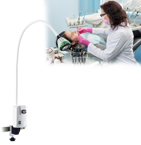 vanenferse Zahn Untersuchungsleuchten, Tragbare Flexibler Schwanenhals Leuchte for Gynäkologie, Ambulante Behandlung, Stomatologie, HNO, 3 Installationsmethoden Sind Optional