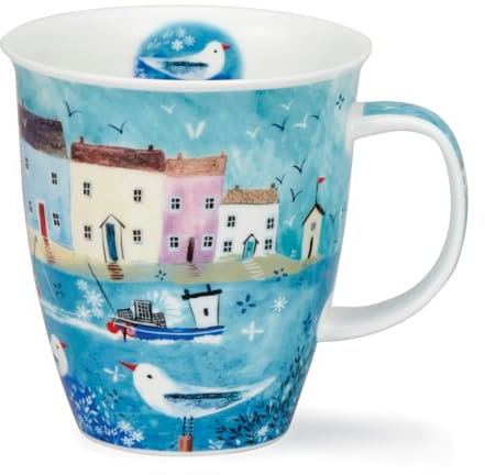 Dunoon Nevis NEBETS-Harbour Mug en porcelaine fine Motif Beside The Sea 0,48 l