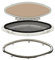 Boat Yacht Opening Portlight Porthole, 405x150mm/15.9x5.9in Oval Window Port Hole, Color Acrylic Glass UV Blocking Boat Rectangular Porthole Window, Yacht Porthole