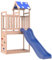 vidaXL Douglas Solid Wood Outdoor Playground, Garden Swing Set, Playhouse with Slide, Wooden Playground