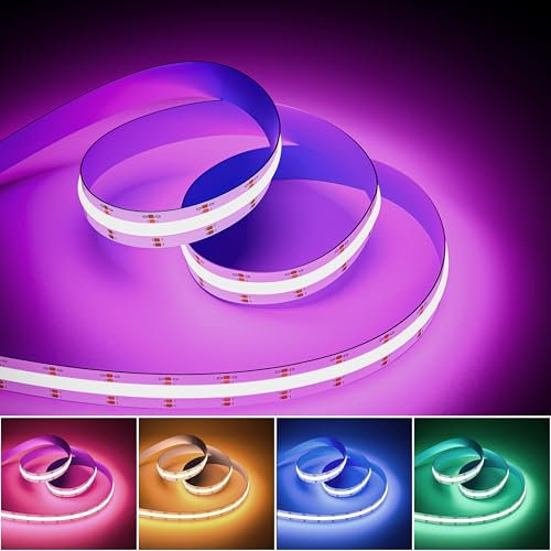 OULARA RGB COB LED Streifen 6M,24V Farbwechselnde LED Streifen mit 576LEDs/M,Multicolor Flexible LED Band licht für Schlafzimmer,Küche,Party DIY Dekoration(Kontroller & Adapter separat erhältlich)