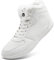 Dhinash Schneestiefel Herren Winterstiefel Wasserdicht Warm Gefütterte Stiefel Boots Stiefeletten Winterschuhe Schneeschuhe Weiß Gr.42