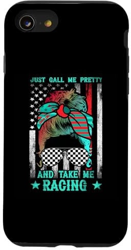iPhone SE (2020) / 7 / 8 Just Call Me Pretty Race Girl Take Me Racing Messi Bun Hair Case