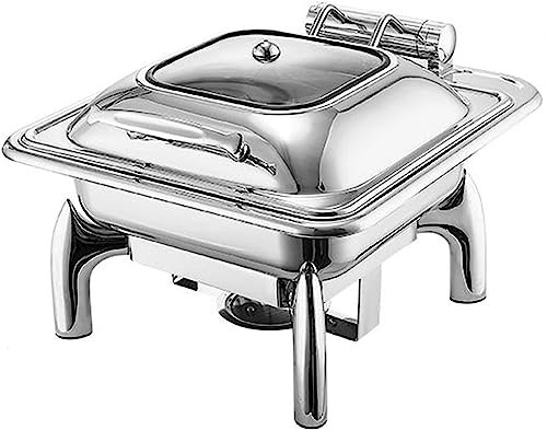 Calentador de alimentos Servidor de buffet eléctrico Calentador de alimentos Servidor y calentador de buffet - Radiador de alimentos para buffet de fiesta, juego de buffet de olla caliente de acero