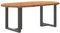 vidaXL Esstisch Hellbraun 200x100x74 cm Massivholz Eiche Oval
