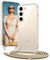 Vaykwo Handykette für Samsung Galaxy S25 6,2 Zoll Hülle mit Band - Necklace Handyhülle - Transparente Case zum Umhängen mit Kameraschutz und Bildschirmschutz - Golden