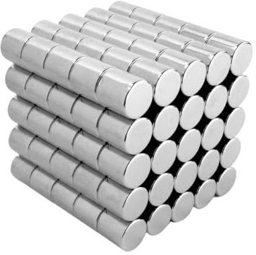 Strong Magnets Neodym Magnet rund, 10 Stück, 10 x 10 mm | Extra stark, hält bis 3,6kg, Für Magnettafel, Kühlschrank, Whiteboard, Pinnwand, Büro