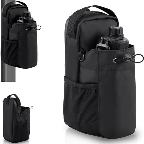 MegaBlues 3X Stronger Magnetic Gym Bag - Water-Resistant Fitness Water Bottle Bag for Men and Women, Phone/Wallet Storage for Travel, Sport, Cycling, Workout (Fits Hydro Flask & Yeti Tumblers)