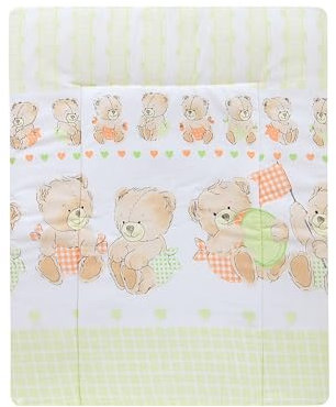 Baby Delux Wickelauflage Wickelunterlage 60x75 cm 75x70 cm weiche Wickeltischauflage Baumwolle wasserdicht waschbar (Babyland grün, 60x75)