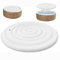 165cm Couvercle Gonflable Rond Couvercle Spa Bâche,Couverture de Bain Gonflable Thermiquement Isolée Housse De Protection Couvercle à économie Housse pour Gonflable Coupe Vent Aucune poignée