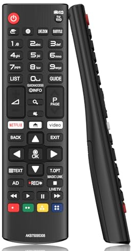 for LG TV Remote, Replacement for LG Remote Control Smart TV, Universal for Magic, with Batteries (Black)
