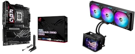 ASUS ROG Maximus Z890 Hero Carte mère Gaming Intel ATX + ROG RYUO IV SLC 360 ARGB Refroidisseur Liquide CPU Tout-en-Un