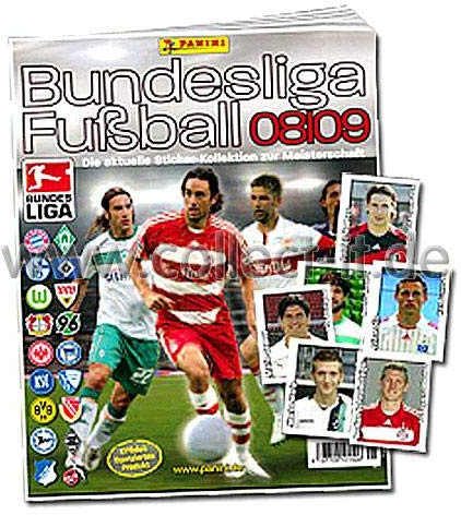Panini Bundesliga 08-09 Komplettsatz + Leeralbum