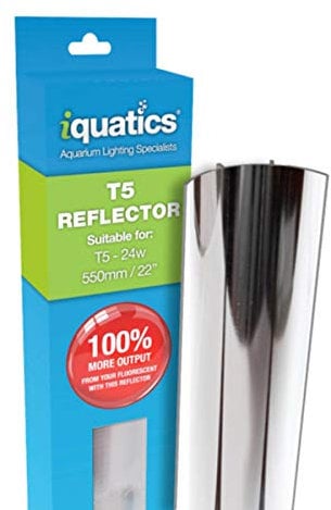 iQuatics T5 Aluminium-Reflektor, erhöhte Leistung um bis zu 100%, 24 W, Doppelpack