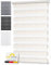 Sol Royal Tenda a Rullo Doppio Strato per finestre - SolDecor DL2-80x220 - Installazione Senza Trapano - Effetto Lino