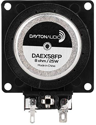 DAYTONAUDIO Dayton Audio DAEX58FP Excitateur Plat 58 mm 25 W 8 Ohm (Noir)
