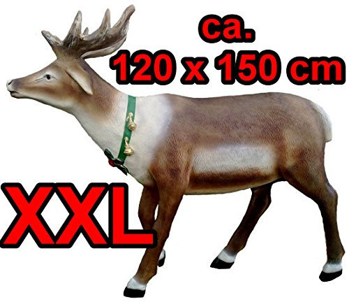 GR. Rentier XXL~LEBENSGROSS~ELCH~Rudolph~WEIHNACHTSDEKO~Weihnachten~TOP DEKO !!