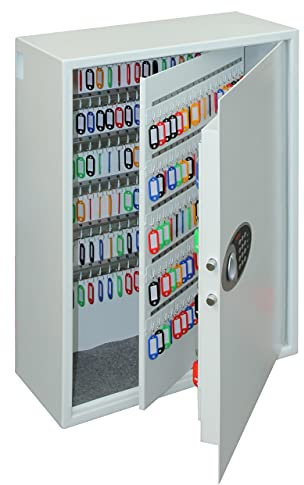 Phoenix Cygnus KS0034E | Schlüsseltresor für 300 Schlüssel | inkl. Schlüsselanhänger | Weiss HxBxT: 76x58x25cm 43kg