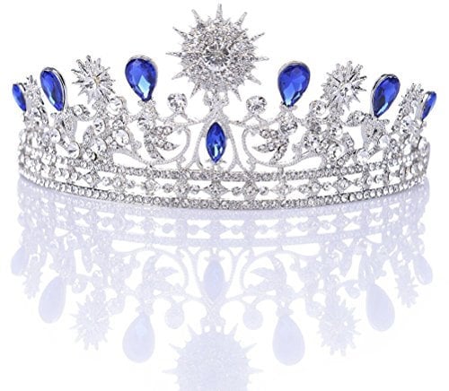 ROSENICE Diadem Hochzeit Krone Tiara Braut Strass Haarreifen