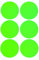 Klebepunkte Neon Grün 50 mm runde Aufkleber – 5 cm Sticker 180 Stück von Royal Green