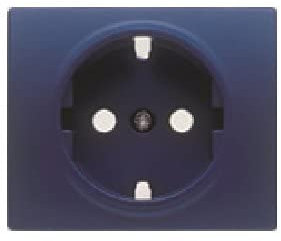 Bjc iris color - Tapa base enchufe seguridad iris-aura azul ring