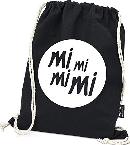 Hashtagstuff® Turnbeutel mit Sprüchen Designs auswählbar Kordel Schwarz Spruch Rucksack Jutebeutel Sportbeutel Gymbag Beutel Hipster Mimimimi