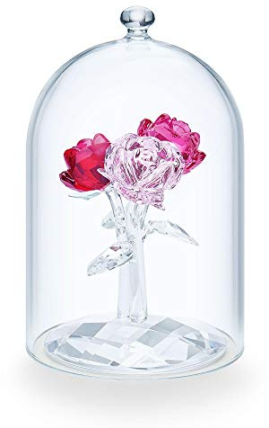 Swarovski 5493707 - Elegantes Kristallrose-Bouquet, 1 Stück, Transparent, Elegant Gradient, Rose, Figurine, Indoor, Hochzeit, Valentinstag