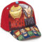 Marvel Avengers Red Baseball Cap, Iron Man and Thor Design, 51-54 cm Adjustable, Kids 3-6 Years