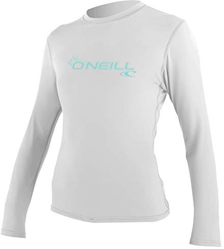 O'Neill Damen Women's Basic Skins Long Sleeve Sun Shirt Rash Vest, Weiß, M EU