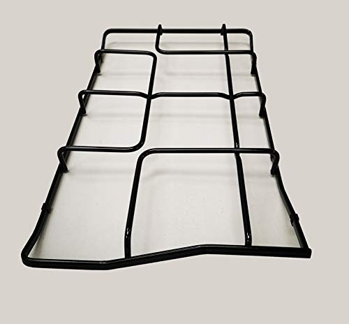 Griglie Rex Zanussi Aeg Electrolux 460 x 272 mm. in ferro smaltato lucido nero per piano cottura cucina a gas no originale 3546139084-3546139076 (Griglia sinistra GRG612)