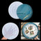 Rolin Roly Große Runde Silikonform Schale Harzschalenformen Epoxid Untersetzer Schimmel Tablett Gießform für Schmuck Kosmetik Obst Snack Halter Form DIY Home Decoration