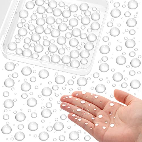 1050 Stück klare Wasser-Tropfen-Verzierungen, CCOZN Kartenherstellungsbedarf, klare Perlen, Wassertropfen, Harzperlen für DIY, Scrapbooking, Basteln, Papierdekoration, Handyhülle