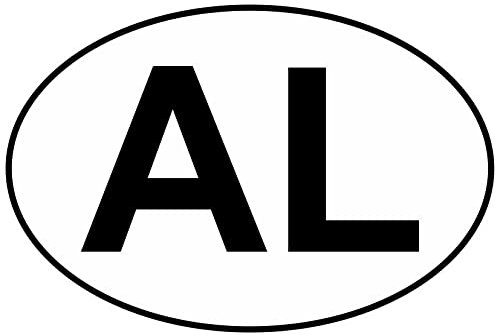Nation 2x Albanien Länderkennzeichen Symbol Aufkleber Karte Sticker - AK-03