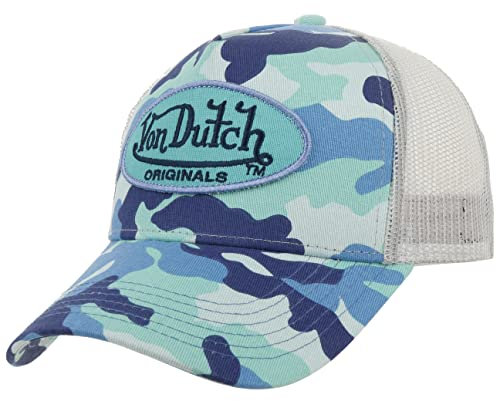 Von Dutch Austin Oval Patch Camo Trucker Cap Basecap Baseballcap Truckercap Meshcap (One Size - Camouflage)