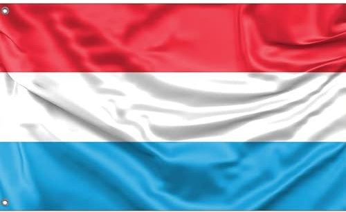 Flagge von Luxemburg | Einzigartiger Designdruck | Hergestellt in der EU (90 x 150 cm)