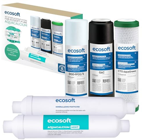 Ecosoft - Confezione di filtri sostituibili per P'URE AquaCalcium