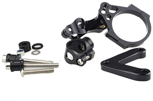 CNC Staffa di Montaggio Supporto Kit Per Streetfighter 848 Moto Ammortizzatore Sterzo Stabilizzatore Nero