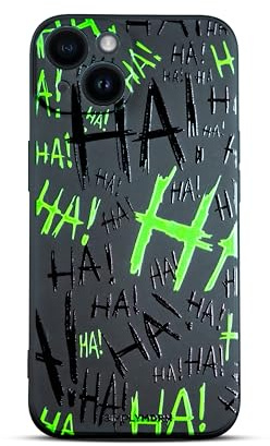 SIMPLYMDRN Slim for iPhone 14 Case - Joker Haha Design - Cool Case for Men - Superhero Villain Designer Cover - Slim and Flexible (Jok3ster Green)