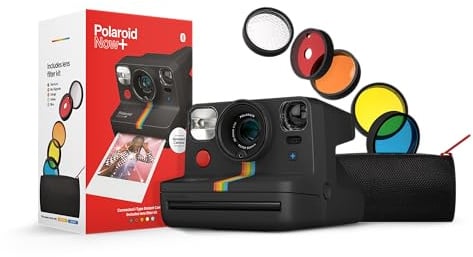 Fotocamera istantanea Polaroid Now+ I-Type ricondizionata - Nero (9124)